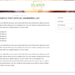 Site with a full screen background image